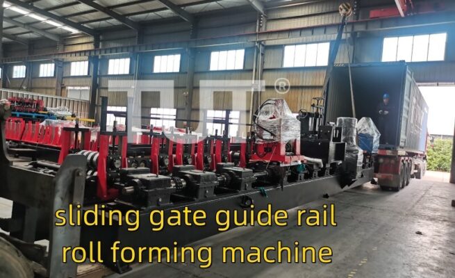 sliding gate guide rail roll forming machine