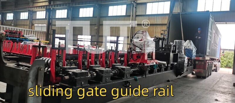 sliding gate guide rail roll forming machine